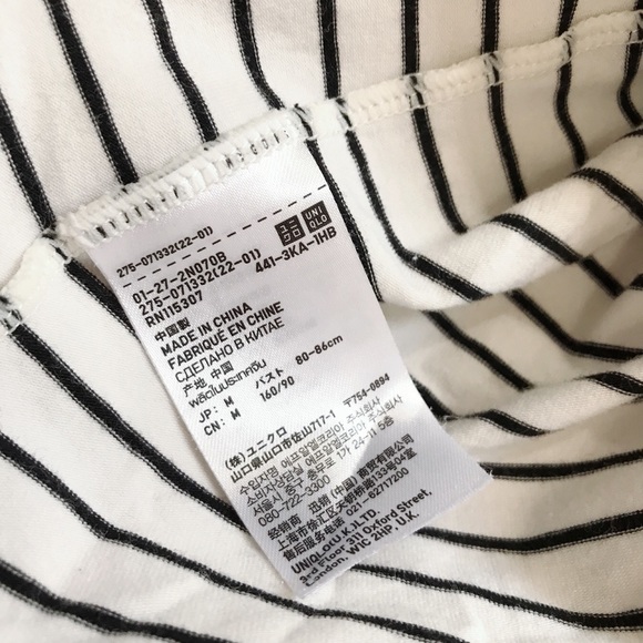 ❣️sold❣️2 bw stripped tank top - Picture 3 of 6